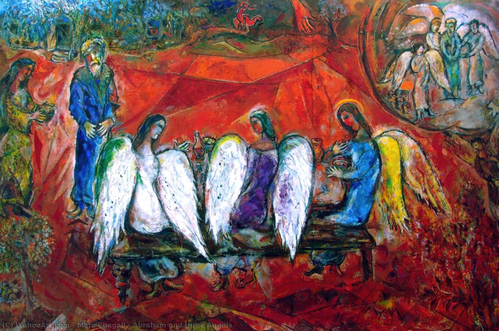 Marc Chagall "Abramo e i tre Angeli" 1966 Museo Chagall a Nizza